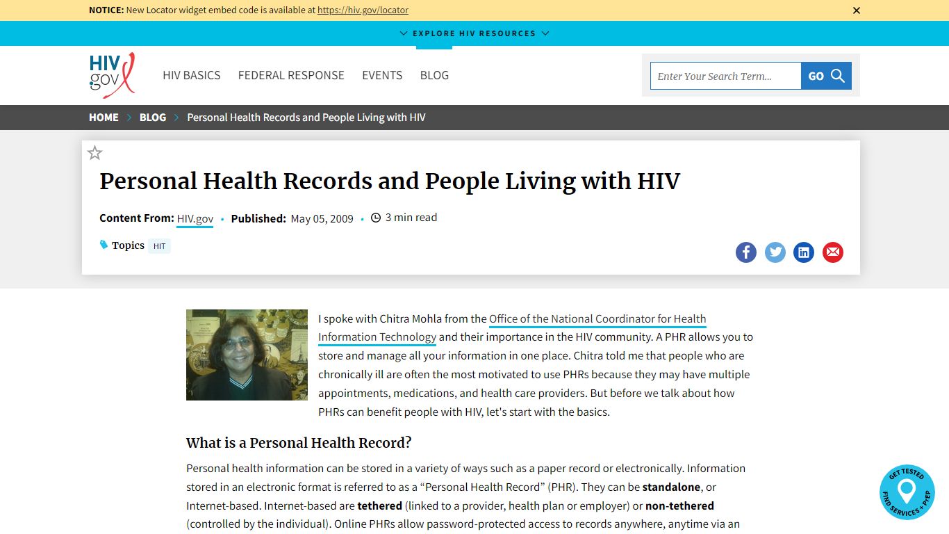 Personal Health Records and People Living with HIV | HIV.gov